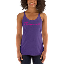 Load image into Gallery viewer, #ChangeMaker - Women's Racerback Tank (Pink)