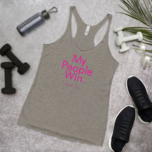 Load image into Gallery viewer, My People Win - Women's Racerback Tank (Pink)