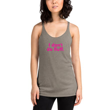 Load image into Gallery viewer, I don't do fluff - Women's Racerback Tank (Pink)