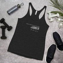 Load image into Gallery viewer, I Didn't Come To Play The Game - Women's Racerback Tank (White)
