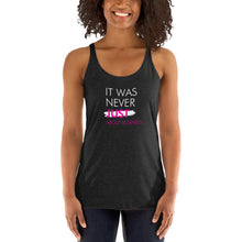 Load image into Gallery viewer, It Was Never Just About Business - Women's Racerback Tank (White)