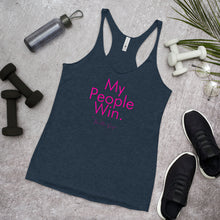 Load image into Gallery viewer, My People Win - Women's Racerback Tank (Pink)