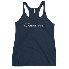 Load image into Gallery viewer, #ChangeMaker - Women's Racerback Tank (White)