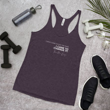 Load image into Gallery viewer, I Didn't Come To Play The Game - Women's Racerback Tank (White)