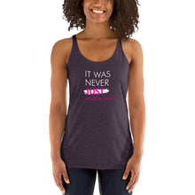Load image into Gallery viewer, It Was Never Just About Business - Women's Racerback Tank (White)