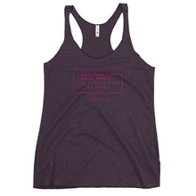 Load image into Gallery viewer, Perhaps You Were Born For Such A Time As This - Women's Racerback Tank (Pink)