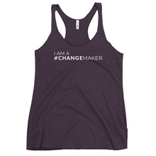 Load image into Gallery viewer, #ChangeMaker - Women's Racerback Tank (White)