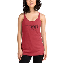 Load image into Gallery viewer, I Didn't Come To Play The Game - Women's Racerback Tank (Black)
