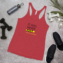 Load image into Gallery viewer, It Was Never Just About Business - Women's Racerback Tank (Black)