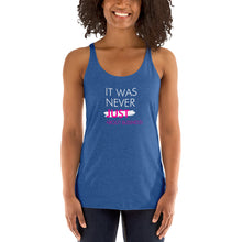 Load image into Gallery viewer, It Was Never Just About Business - Women's Racerback Tank (White)