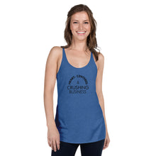 Load image into Gallery viewer, Heart Centered & Crushing Business - Women's Racerback Tank (Black)