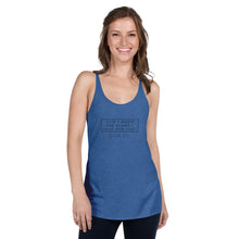 Load image into Gallery viewer, For I Know The Plans - Women's Racerback Tank (Black)