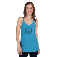 Load image into Gallery viewer, Heart Centered & Crushing Business - Women's Racerback Tank (Black)