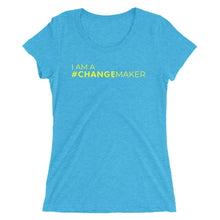 Load image into Gallery viewer, #ChangeMaker - Ladies' short sleeve t-shirt (Yellow)