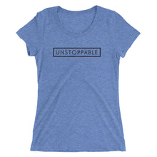 Load image into Gallery viewer, Unstoppable - Ladies' short sleeve t-shirt (Black)