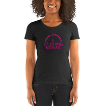 Load image into Gallery viewer, Heart Centered & Crushing Business - Ladies' short sleeve t-shirt (Pink)