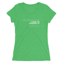 Load image into Gallery viewer, I Didn't Come Here To Play The Game - Ladies' short sleeve t-shirt (White)