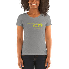 Load image into Gallery viewer, I Didn't Come To Play The Game - Ladies' short sleeve t-shirt (Yellow)