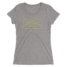 Load image into Gallery viewer, Perhaps You Were Born For Such A Time As This - Ladies' short sleeve t-shirt (Yellow)
