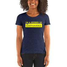 Load image into Gallery viewer, I'm A Member Of The Marthaverse - Ladies' short sleeve t-shirt (Yellow)