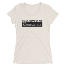 Load image into Gallery viewer, I'm A Member Of The Marthaverse - Ladies' short sleeve t-shirt (Black)