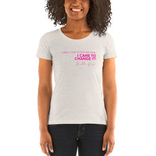 Load image into Gallery viewer, I Didn't Come Here To Play The Game - Ladies' short sleeve t-shirt (Pink)