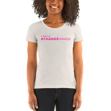 Load image into Gallery viewer, #ChangeMaker - Ladies' short sleeve t-shirt (Pink)