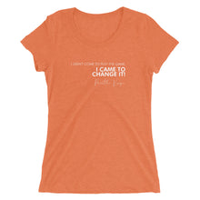 Load image into Gallery viewer, I Didn't Come Here To Play The Game - Ladies' short sleeve t-shirt (White)