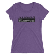 Load image into Gallery viewer, I'm A Member Of The Marthaverse - Ladies' short sleeve t-shirt (Black)
