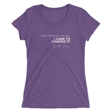 Load image into Gallery viewer, I Didn't Come Here To Play The Game - Ladies' short sleeve t-shirt (White)