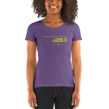 Load image into Gallery viewer, I Didn't Come To Play The Game - Ladies' short sleeve t-shirt (Yellow)
