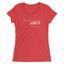 Load image into Gallery viewer, I Didn't Come Here To Play The Game - Ladies' short sleeve t-shirt (White)