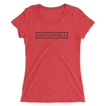 Load image into Gallery viewer, Unstoppable - Ladies' short sleeve t-shirt (Black)