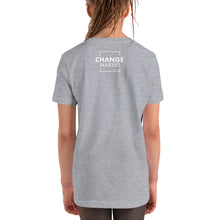 Load image into Gallery viewer, #ChangeMaker - Youth Short Sleeve T-Shirt (White)