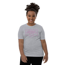 Load image into Gallery viewer, Perhaps You Were Born For Such A Time As This - Youth Short Sleeve T-Shirt (pink)