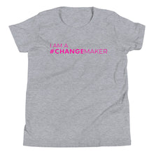 Load image into Gallery viewer, #ChangeMaker - Youth Short Sleeve T-Shirt (pink)