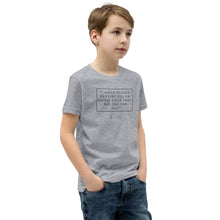 Load image into Gallery viewer, I Have Placed Before You An Open Door - Youth Short Sleeve T-Shirt (Black)