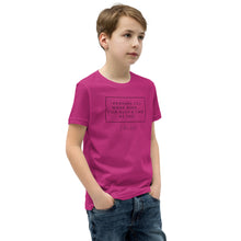 Load image into Gallery viewer, Perhaps You Were Born For Such A Time As This - Youth Short Sleeve T-Shirt (Black)