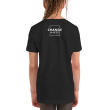 Load image into Gallery viewer, #ChangeMaker - Youth Short Sleeve T-Shirt (White)