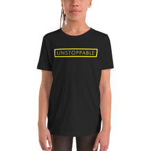 Load image into Gallery viewer, Unstoppable - Youth Short Sleeve T-Shirt (Yellow)