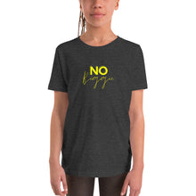 Load image into Gallery viewer, No Biggie - Youth Short Sleeve T-Shirt (yellow)