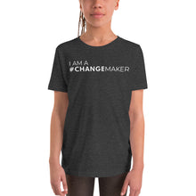 Load image into Gallery viewer, #ChangeMaker - Youth Short Sleeve T-Shirt (White)