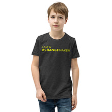 Load image into Gallery viewer, #ChangeMaker - Youth Short Sleeve T-Shirt (Yellow)