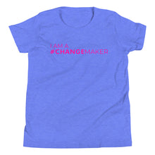 Load image into Gallery viewer, #ChangeMaker - Youth Short Sleeve T-Shirt (pink)