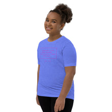 Load image into Gallery viewer, Perhaps You Were Born For Such A Time As This - Youth Short Sleeve T-Shirt (pink)