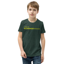 Load image into Gallery viewer, #ChangeMaker - Youth Short Sleeve T-Shirt (Yellow)