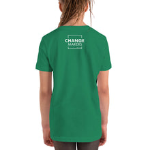 Load image into Gallery viewer, #ChangeMaker - Youth Short Sleeve T-Shirt (White)