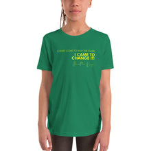 Load image into Gallery viewer, I Didn't Come Here To Play The Game - Youth Short Sleeve T-Shirt (Yellow)