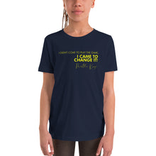 Load image into Gallery viewer, I Didn't Come Here To Play The Game - Youth Short Sleeve T-Shirt (Yellow)