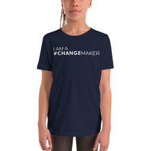 Load image into Gallery viewer, #ChangeMaker - Youth Short Sleeve T-Shirt (White)